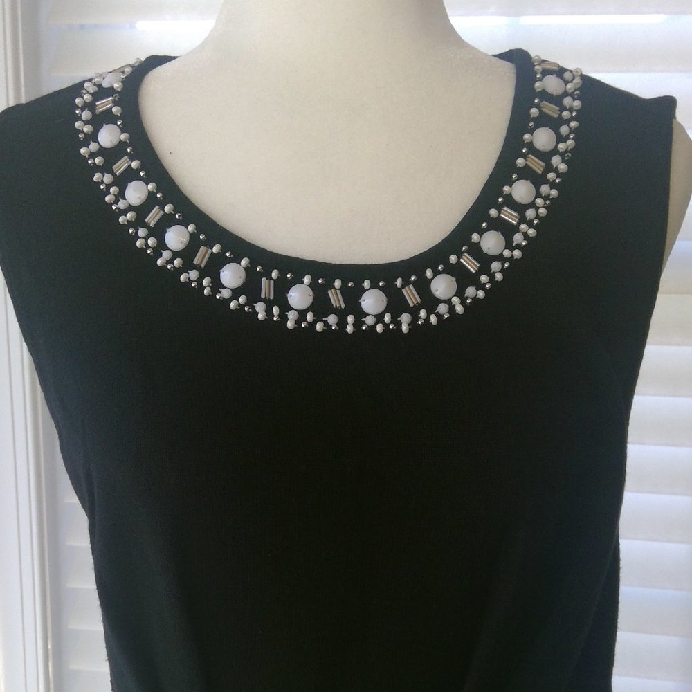 Banana Repbulic Black Sleeveless Sweater Dress